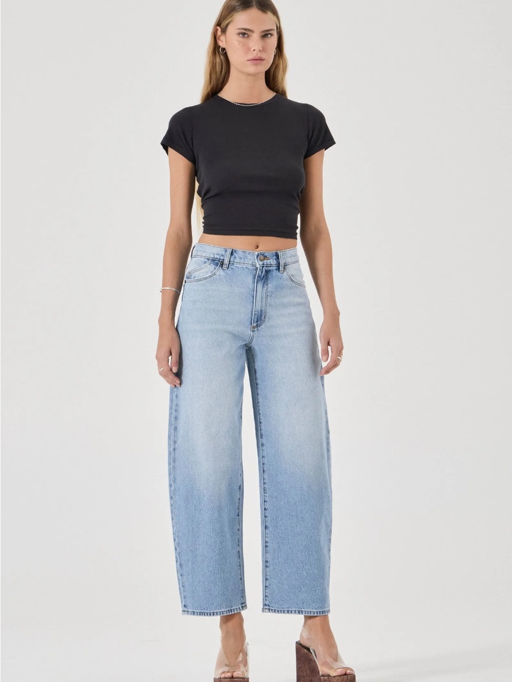 ROLLA'S Light Blue Gigi Barrel Wide Leg Jeans